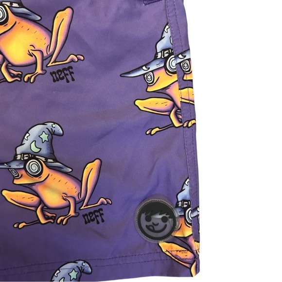 NEFF Men's Frog Magic Graphic Swim Shorts Size XL - Picture 7 of 13